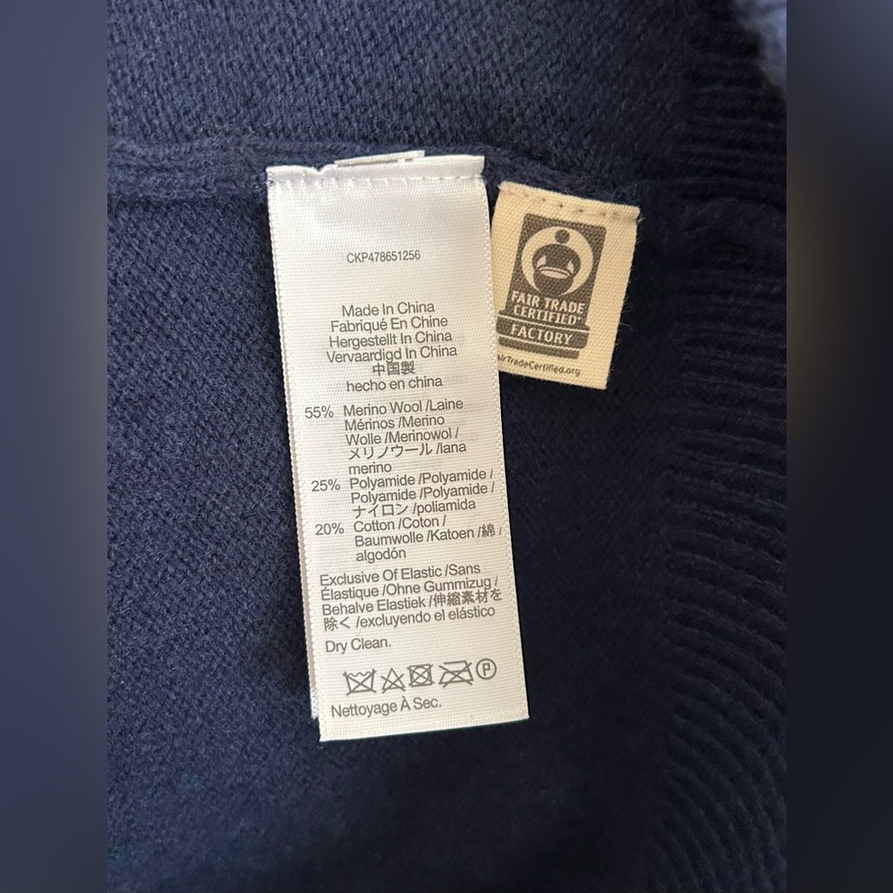 NWT Madewell Sweater Womens Merino Wool Relaxed Boyfriend Vneck Cardigan Size S - Picture 8 of 9